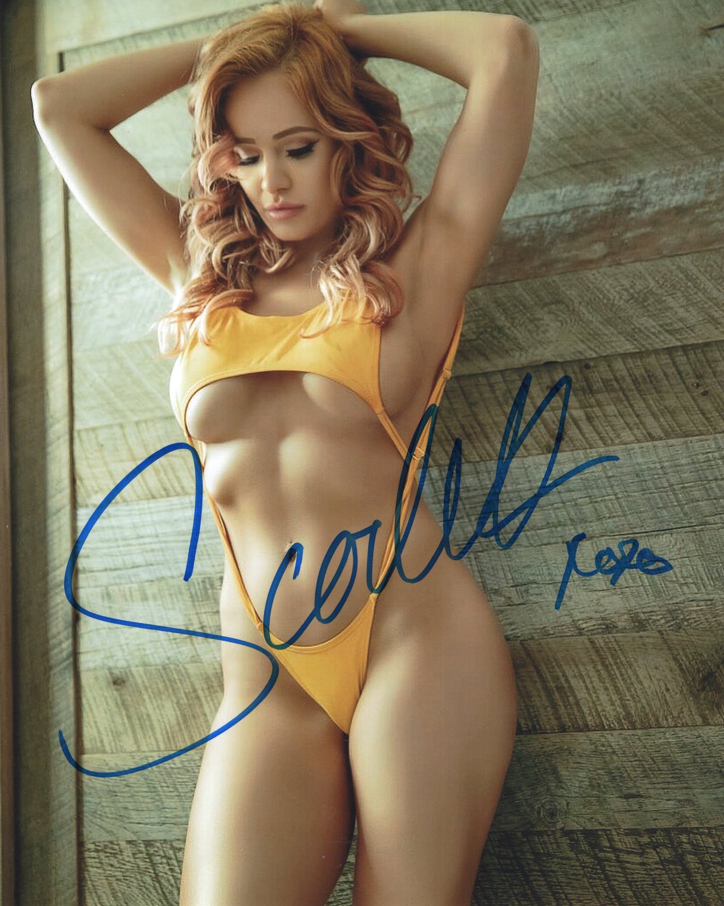 Scarlett (8x10) WWE TNA photo signed auto autographed