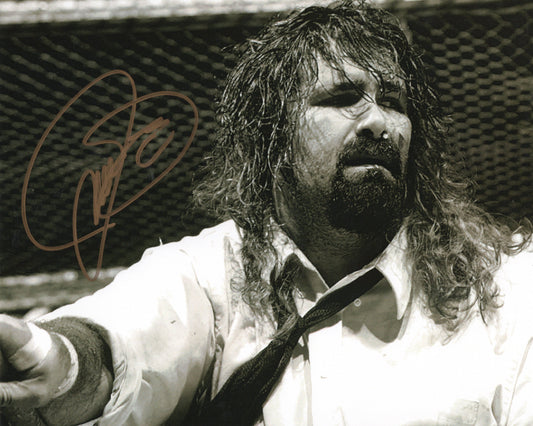 Cactus Jack Mankind Dude Love signed (8x10) photo  TNA WWE WWF auto autographed