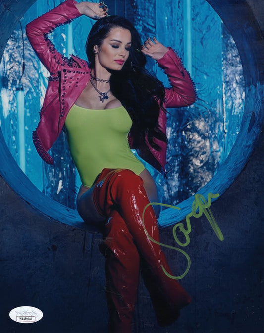 Paige Saraya JSA COA (8x10) metallic photo signed auto autographed