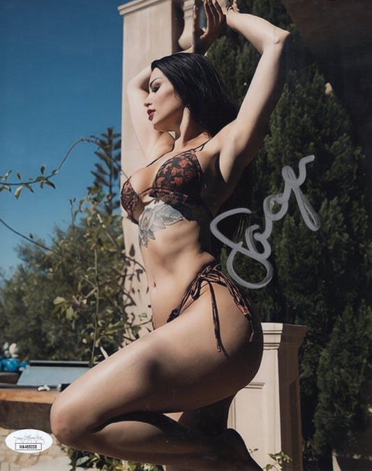 Paige Saraya JSA COA (8x10) metallic photo signed auto autographed