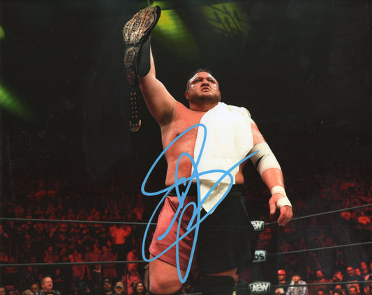 Samoa Joe signed (8x10) photo AEW TNA WWE WWF auto autographed