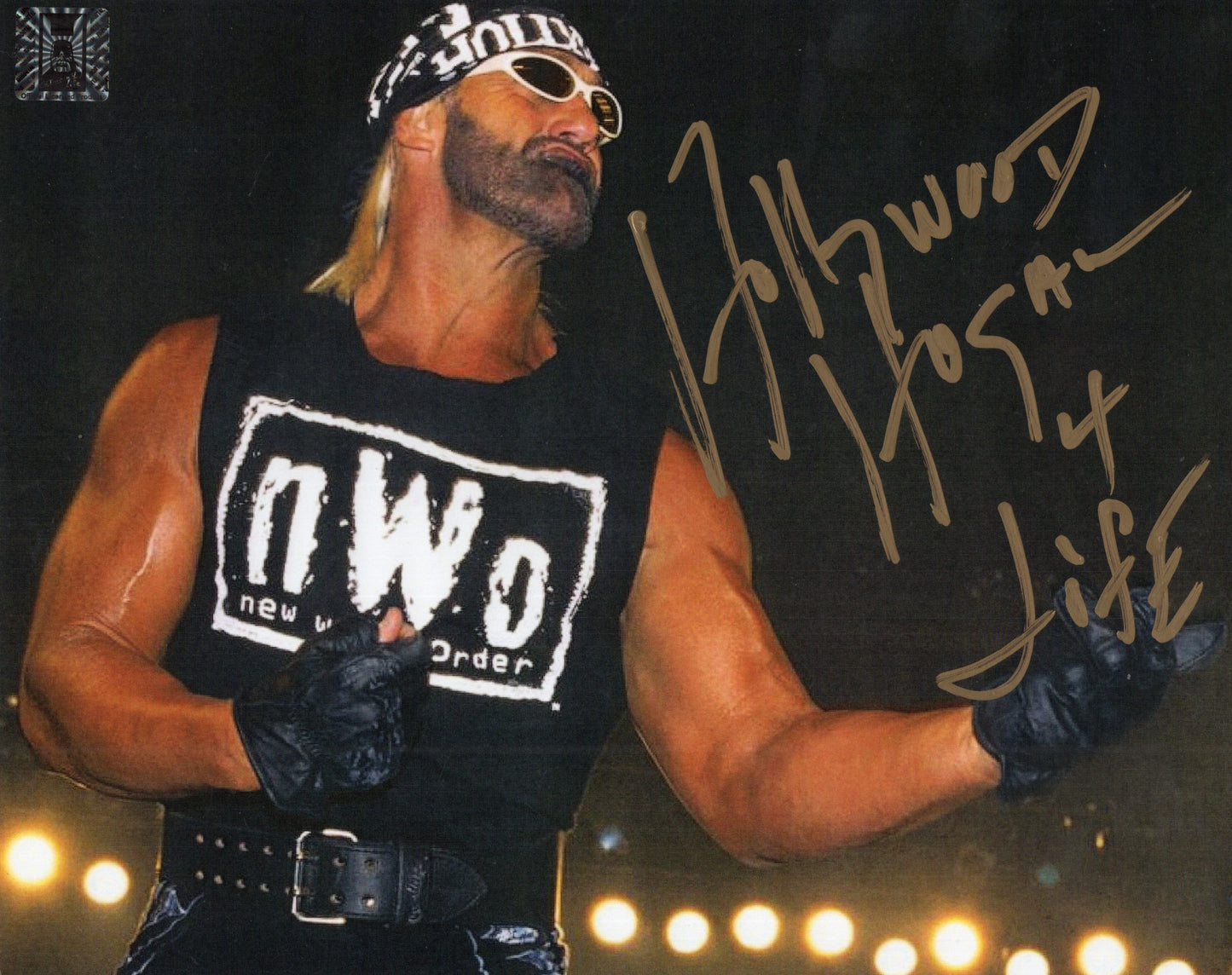 Hollywood Hulk Hogan signed (8x10) photo COA  WCW WWE WWF auto autographed inscribed