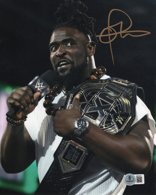 Oba Femi (8x10) Beckett COA NXT WWE photo signed auto autographed
