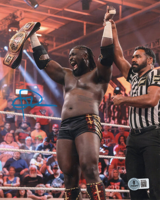 Oba Femi (8x10) Beckett COA NXT WWE photo signed auto autographed