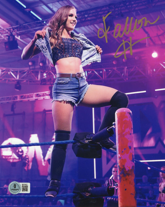 Fallon Henley (8x10) Beckett COA NXT WWE photo signed auto autographed