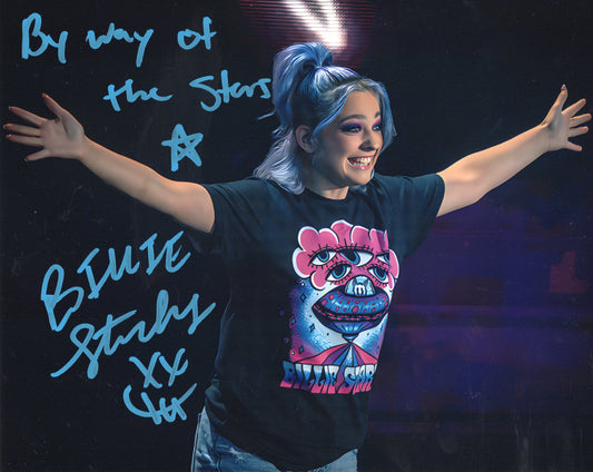 Billie Starkz signed (8x10) photo AEW auto autographed inscribed