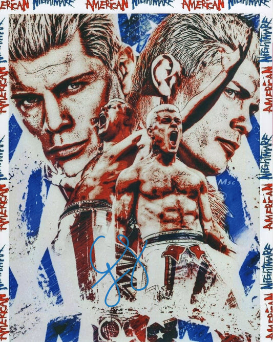 Cody Rhodes (8x10) WWF WWE photo signed auto autographed