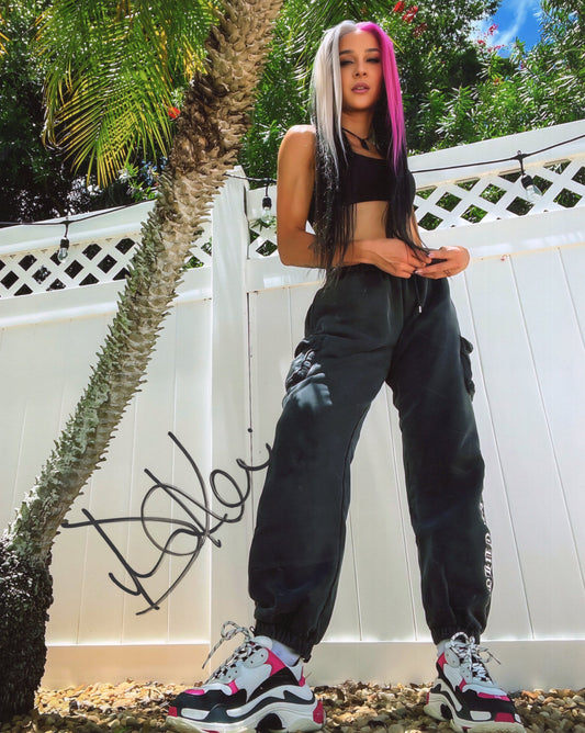 Dakota Kai (funhouse metallic 8x10) WWE photo signed auto autographed