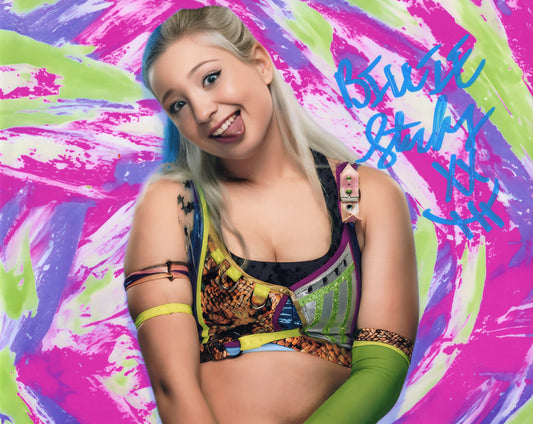 Billie Starkz  (metallic 8x10) AEW signed autographed photo