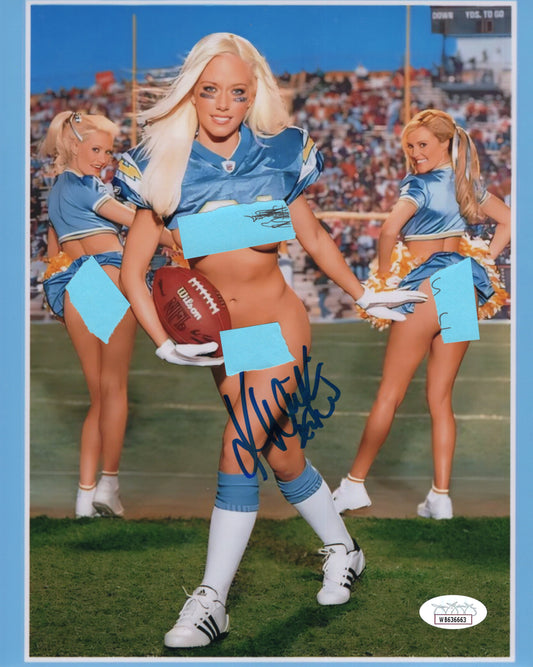 Kendra Wilkinson (8x10 metallic) photo JSA COA signed autographed model celebrity