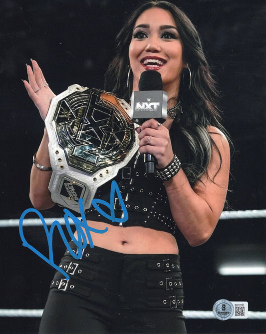 Roxanne Perez (8x10) Beckett COA ROH NXT WWE photo signed auto autographed