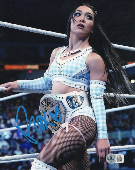 Roxanne Perez (8x10) Beckett COA ROH NXT WWE photo signed auto autographed