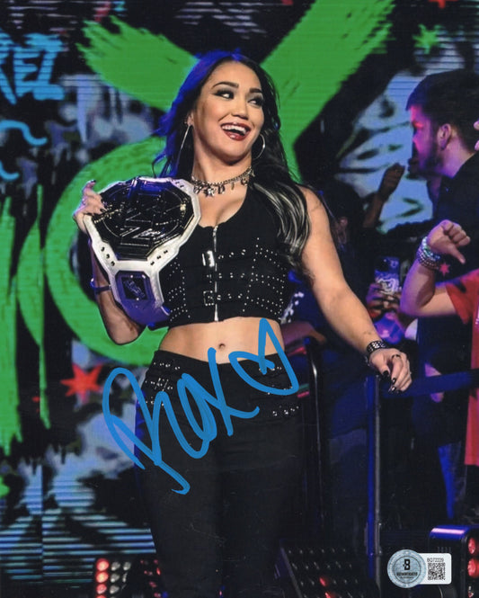 Roxanne Perez (8x10) Beckett COA ROH NXT WWE photo signed auto autographed