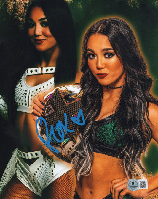 Roxanne Perez (8x10) Beckett COA ROH NXT WWE photo signed auto autographed