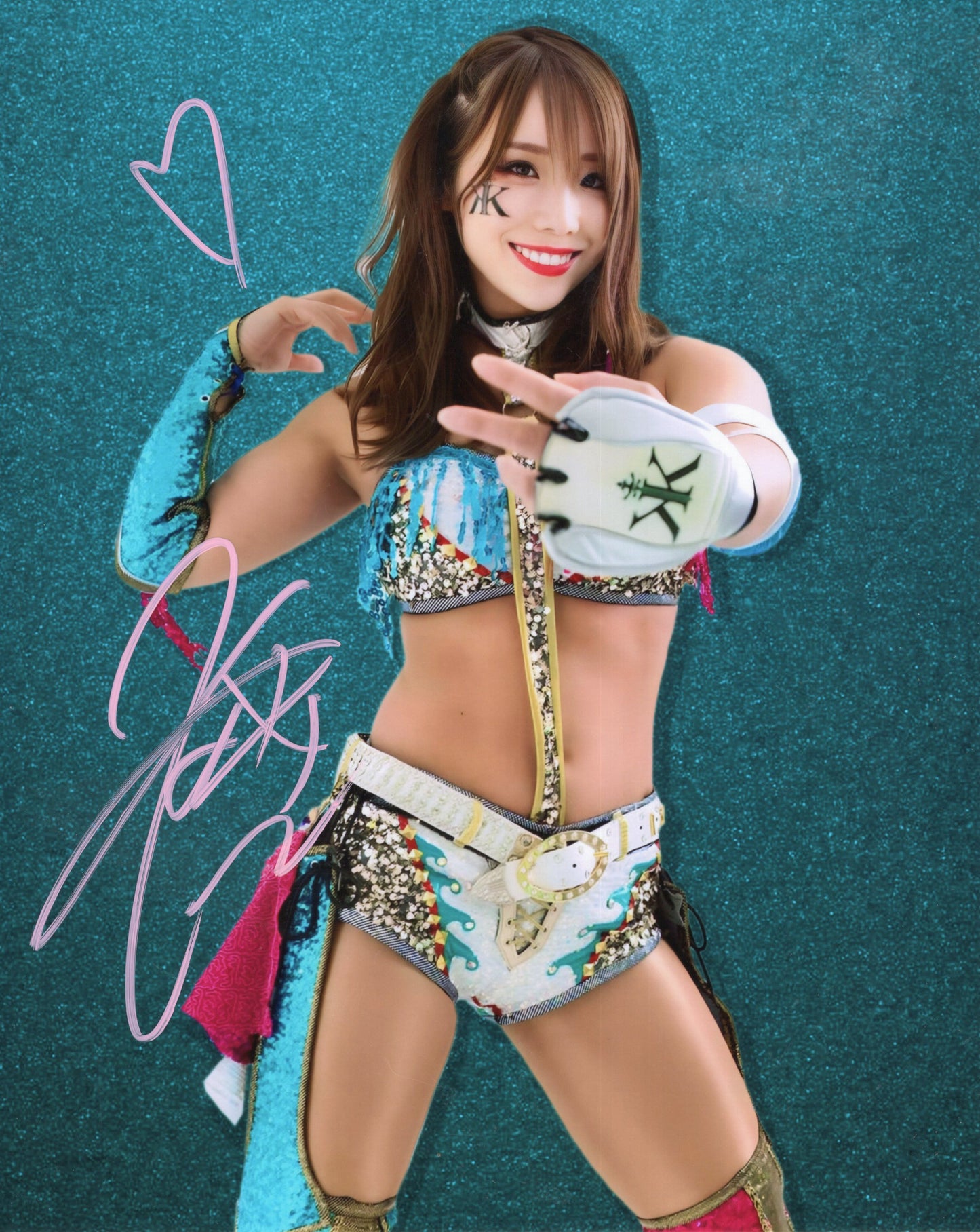 Kairi Sane funhouse metallic 8x10 - WWE NJPW photo signed auto autographed inscribed