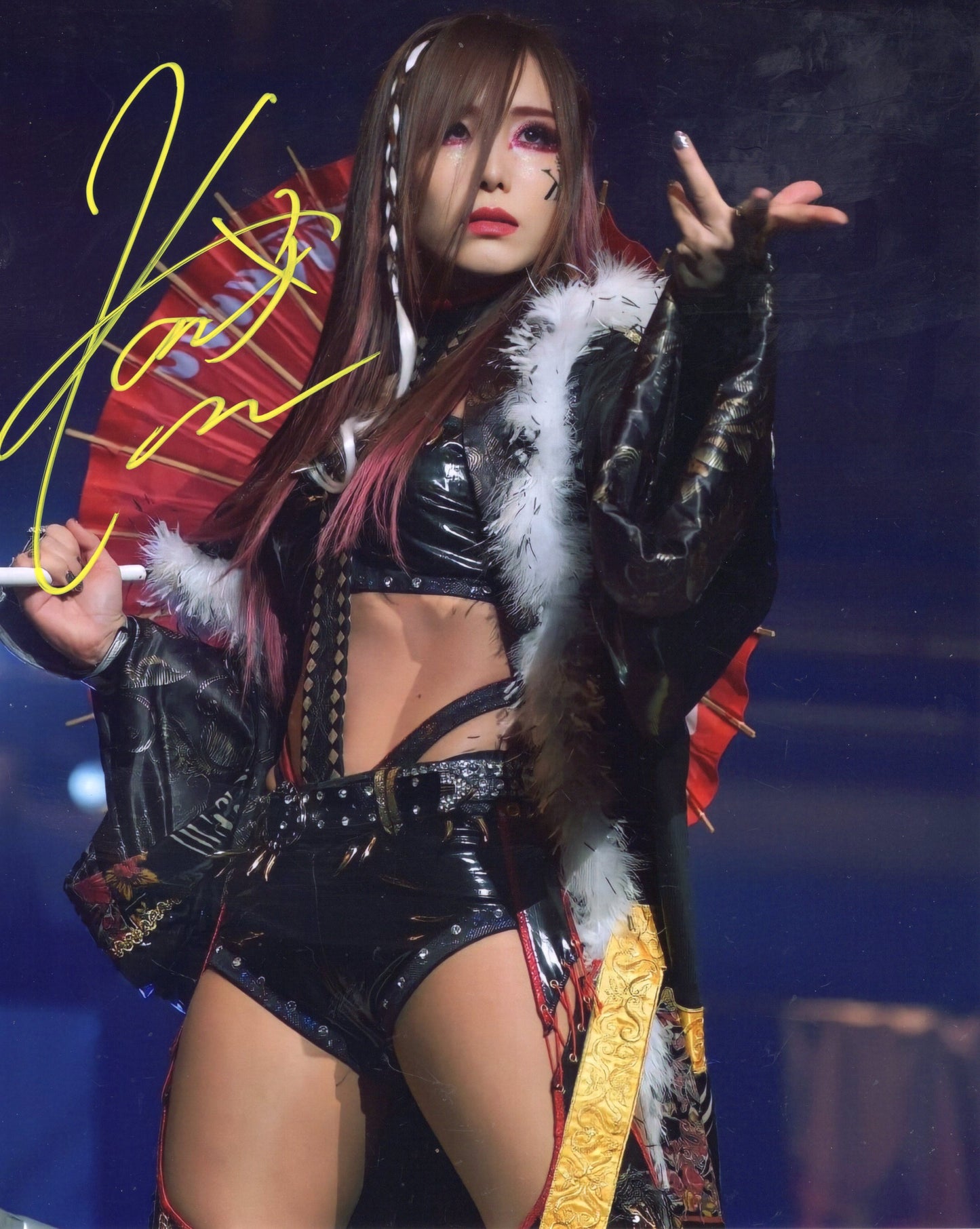 Kairi Sane funhouse metallic 8x10 - WWE NJPW photo signed auto autographed