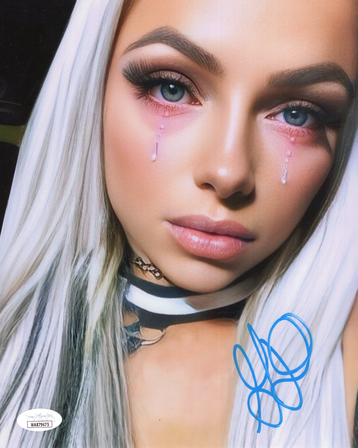 Liv Morgan Gionna Daddio JSA COA funhouse metallic 8x10 photo WWE signed autographed