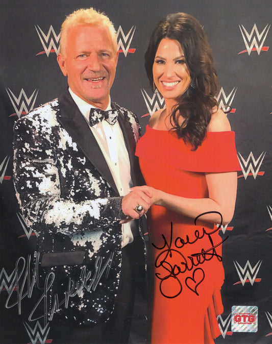 Jeff Jarrett Karen Jarrett (8x10) WWE TNA  photo signed auto autographed