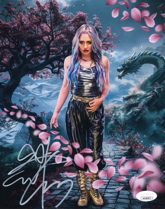 Guilia Julia (metallic 8x10) JSA COA NXT WWE photo signed auto autographed