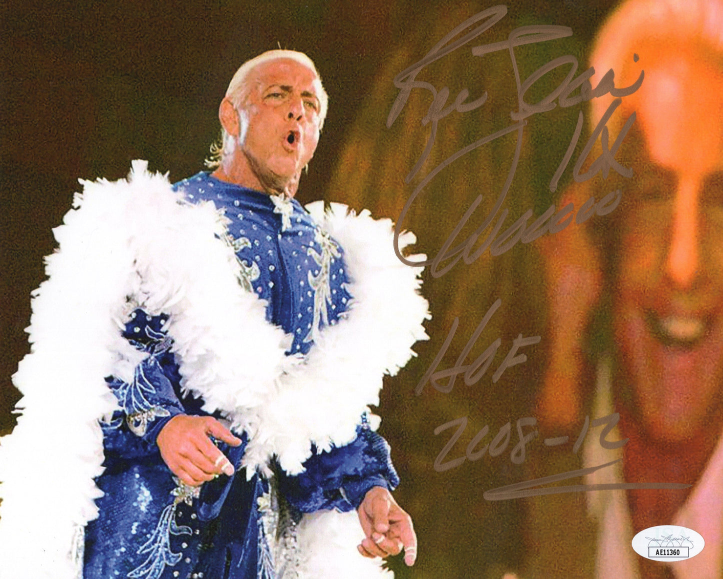 Natureboy Ric Flair inscribed JSA COA (8x10) photo WWF WWE WCW auto autographed