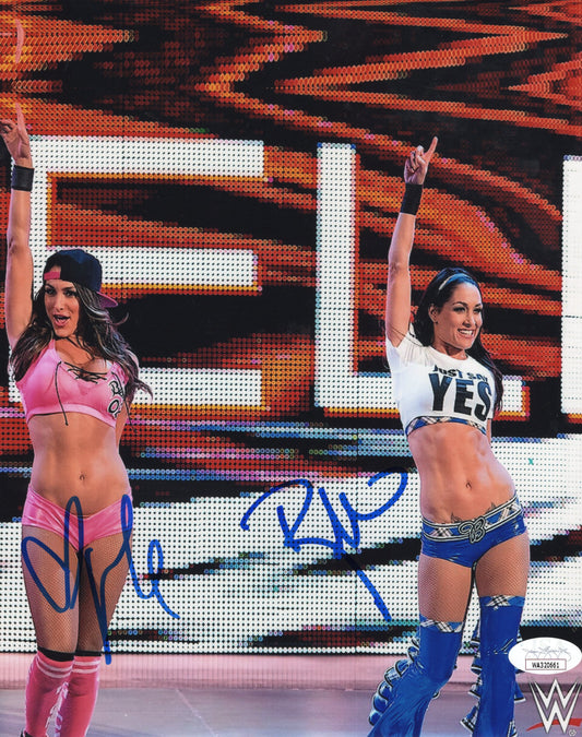Bella Twins Garcia Twins 8x10 JSA COA photo autographed signed WWE
