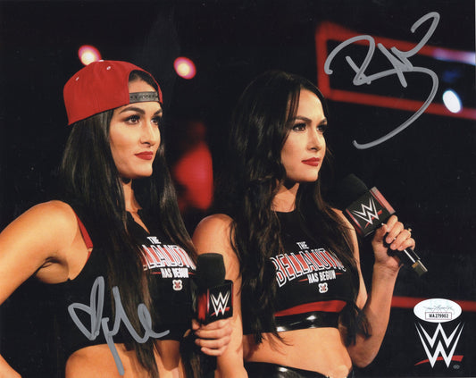 Bella Twins Garcia Twins 8x10 JSA COA photo autographed signed WWE