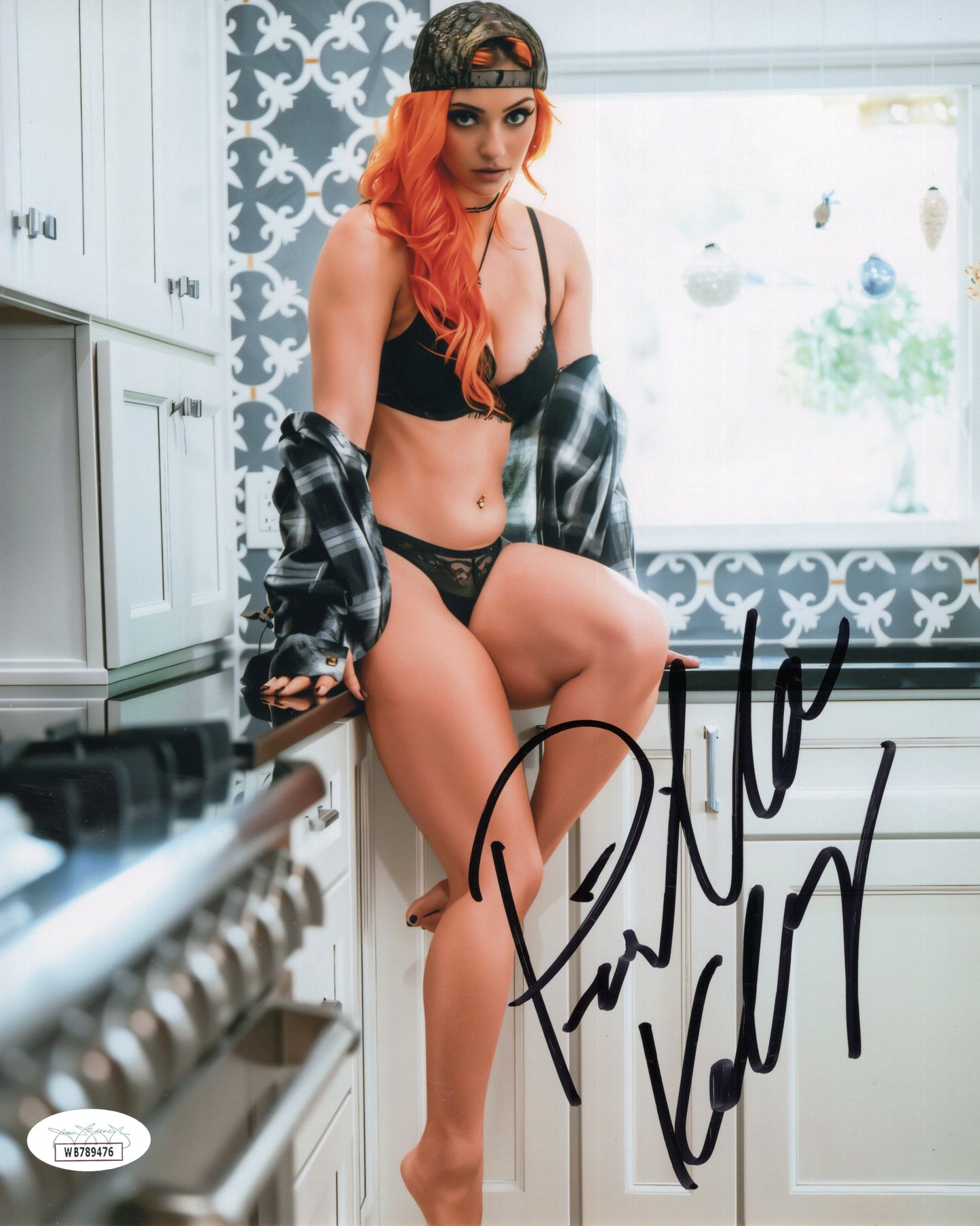 Gigi Dolin Priscila Kelly (metallic 8x10) JSA COA WWE NXT photo signed auto autographed