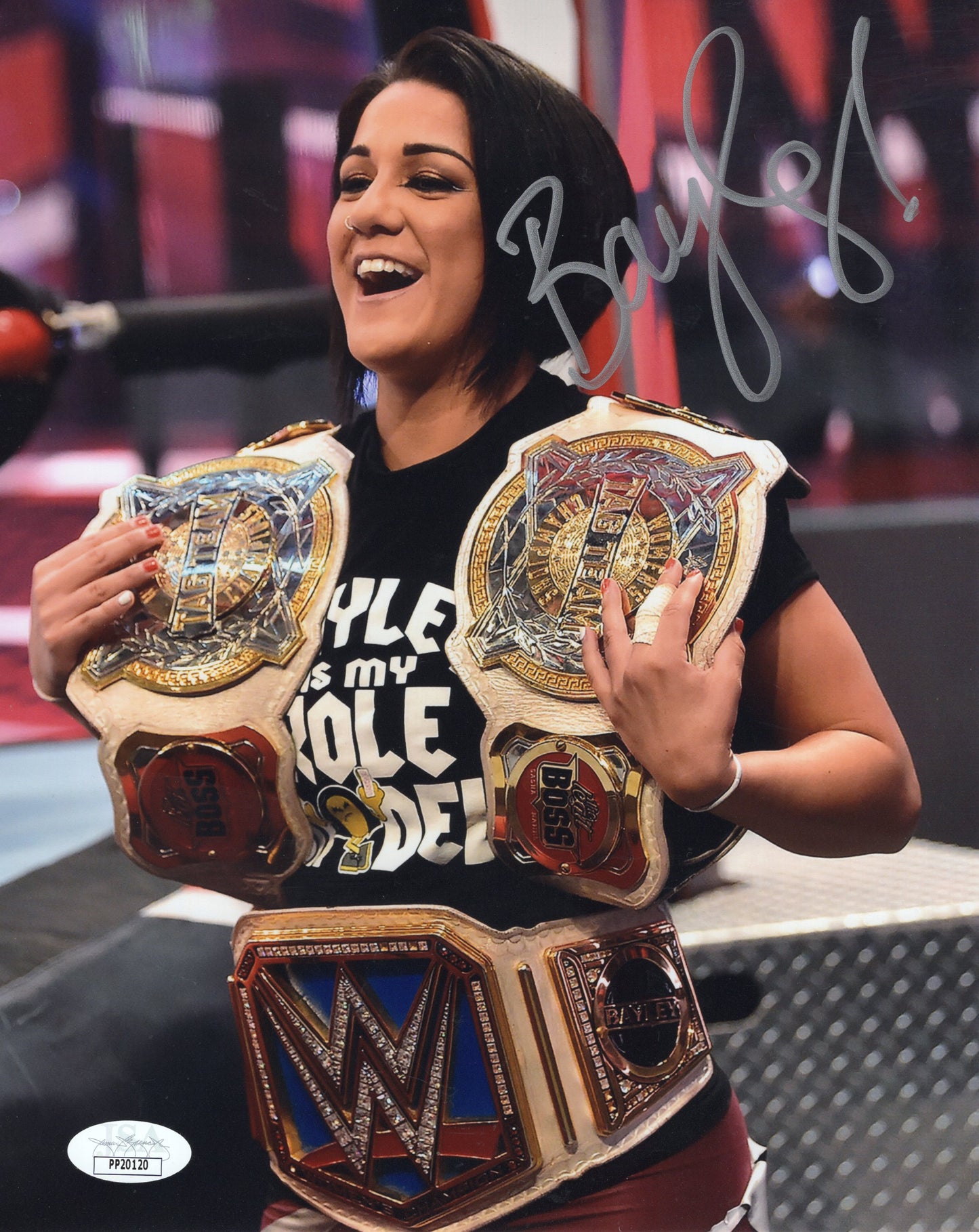 Bayley (8x10 ) wwe jsa coa certed photo signed auto autographed