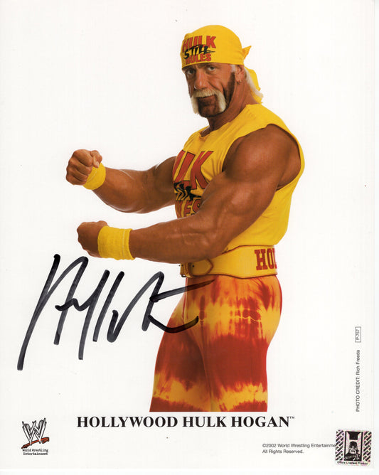 Hulk Hogan signed (8x10) photo promo COA  TNA WWE WWF auto autographed