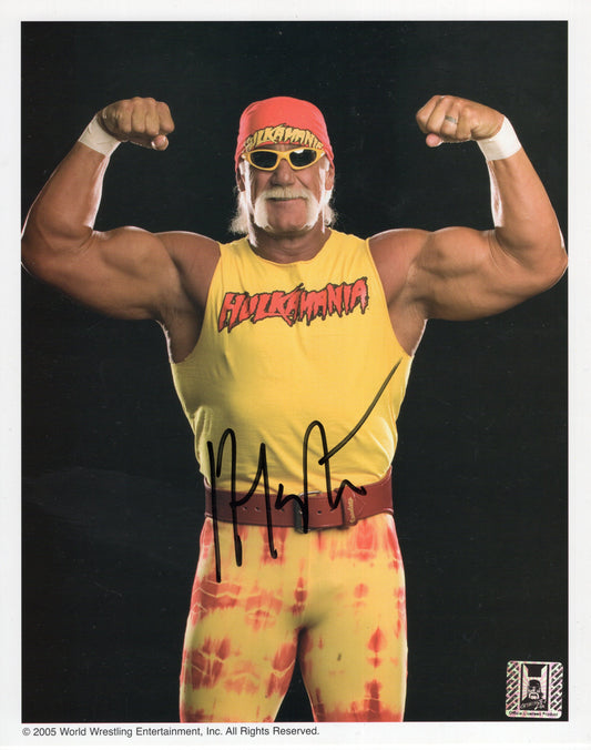Hulk Hogan signed (8x10) photo promo COA  TNA WWE WWF auto autographed