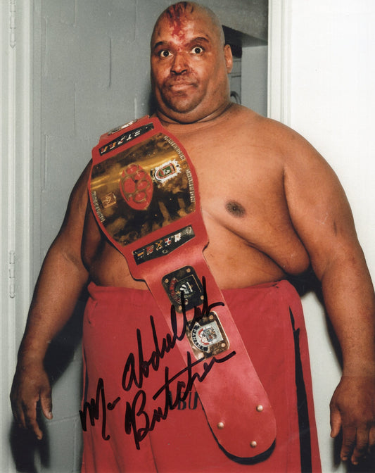 Abdullah The Butcher 8x10 - NWA WWF photo signed auto autographed WCW