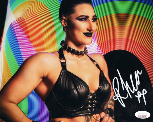 Rhea Ripley (8x10 metallic) jsa Funhouse MAMI photo signed auto autographed