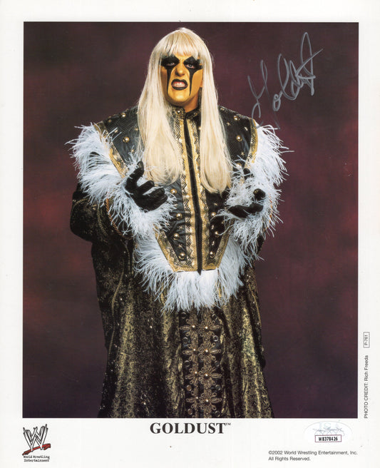 Goldust Dustin Rhodes JSA COA WWE AEW  signed autographed 8x10 photo