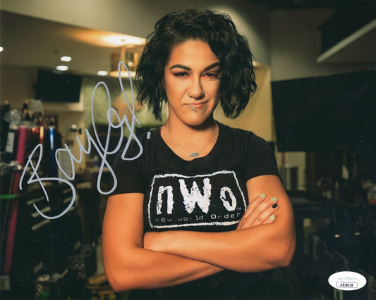Bayley (8x10 metallic) wwe funhouse jsa coa certed photo signed auto autographed