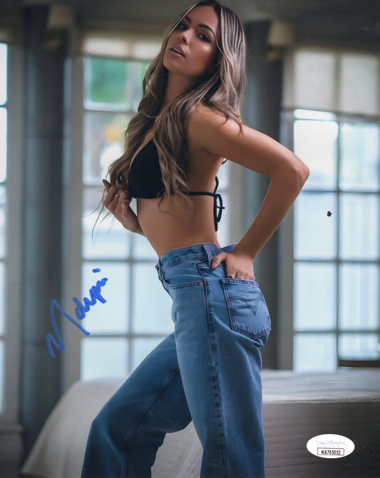 Maxine Dupri (metallic 8x10) jsa certed photo signed auto autographed NXT WWE