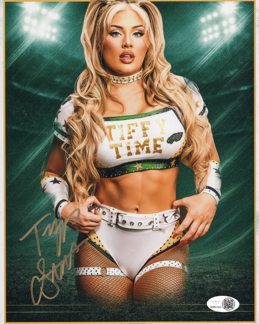 Tiffany Stratton (8x10 metallic) JSA COA WWE NXT autograph signed photo CHASE