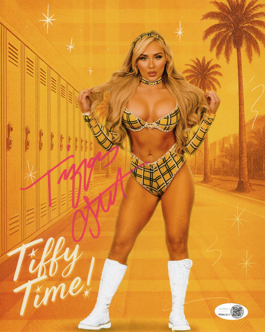Tiffany Stratton (8x10 metallic) JSA COA WWE NXT autograph signed photo
