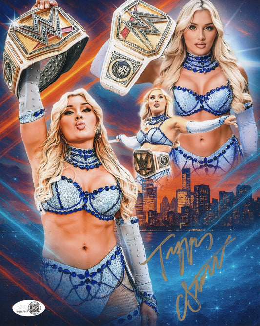 Tiffany Stratton (8x10 metallic) JSA COA WWE NXT autograph signed photo