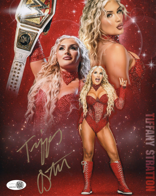Tiffany Stratton (8x10 metallic) JSA COA WWE NXT autograph signed photo