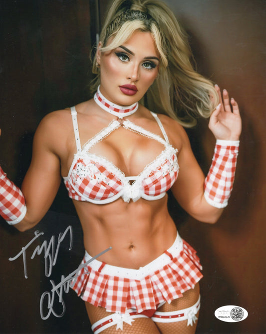 Tiffany Stratton (8x10 metallic) JSA COA WWE NXT autograph signed photo