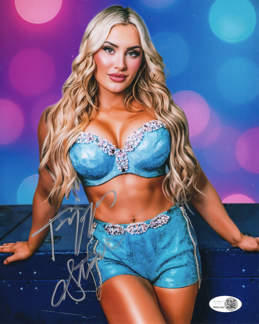 Tiffany Stratton (8x10 metallic) JSA COA WWE NXT autograph signed photo