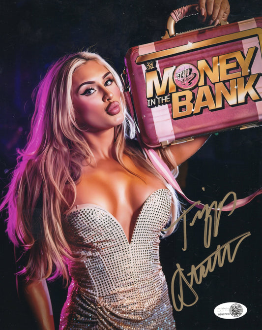Tiffany Stratton (8x10 metallic) JSA COA WWE NXT autograph signed photo