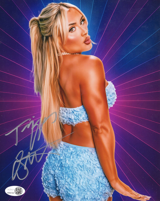 Tiffany Stratton (8x10 metallic) JSA COA WWE NXT autograph signed photo
