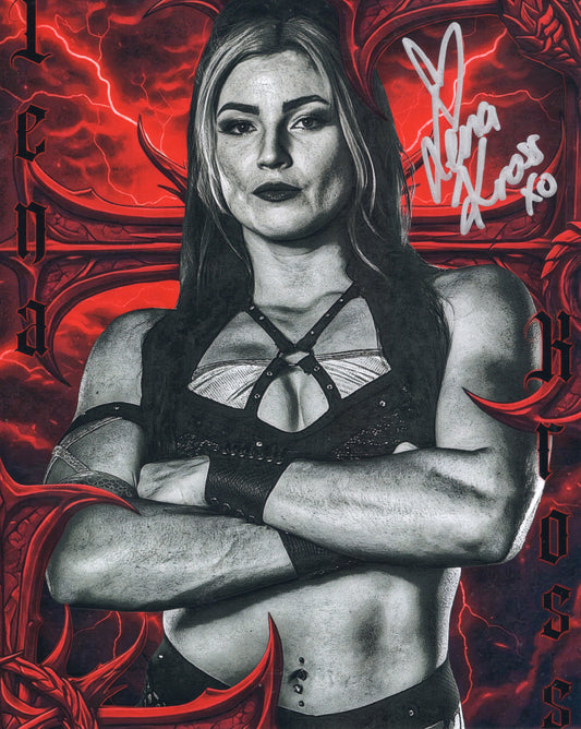 Lena Cross (metallic 8x10) photo signed auto autographed wrestler (Copy)