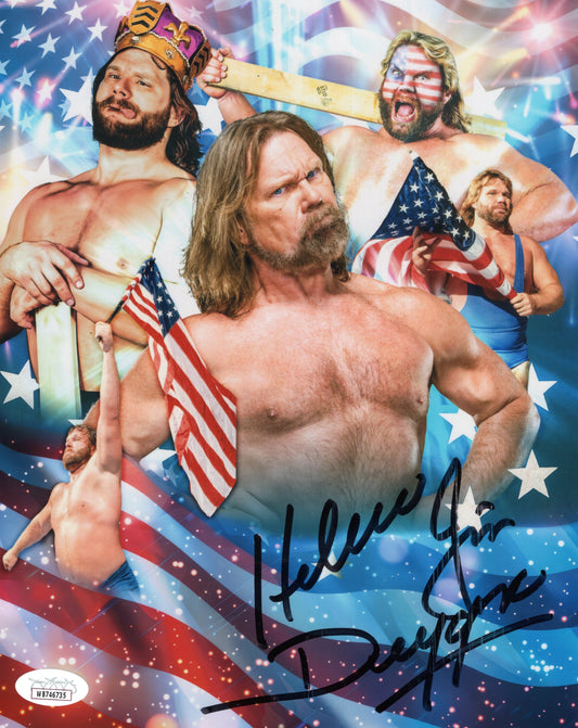 Hacksaw Jim Duggan (8x10 Metallic) JSA COA WWF WCW photo signed auto