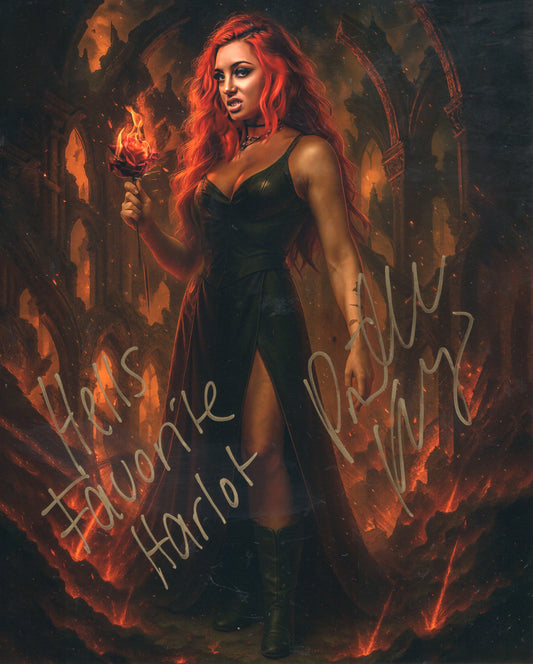 Gigi Dolin Priscila Kelly inscribed (8x10 metallic) JSA photo signed auto autographed WWE (Copy)