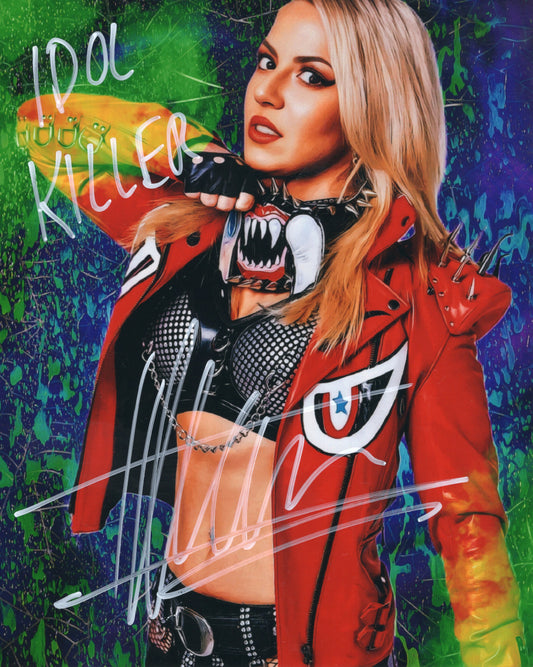 Thekla (metallic 8x10) AEW  NJPW photo signed autographed inscribed