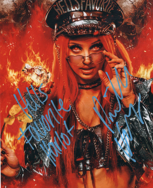 Gigi Dolin (metallic 8x10) photo signed auto autographed inscription