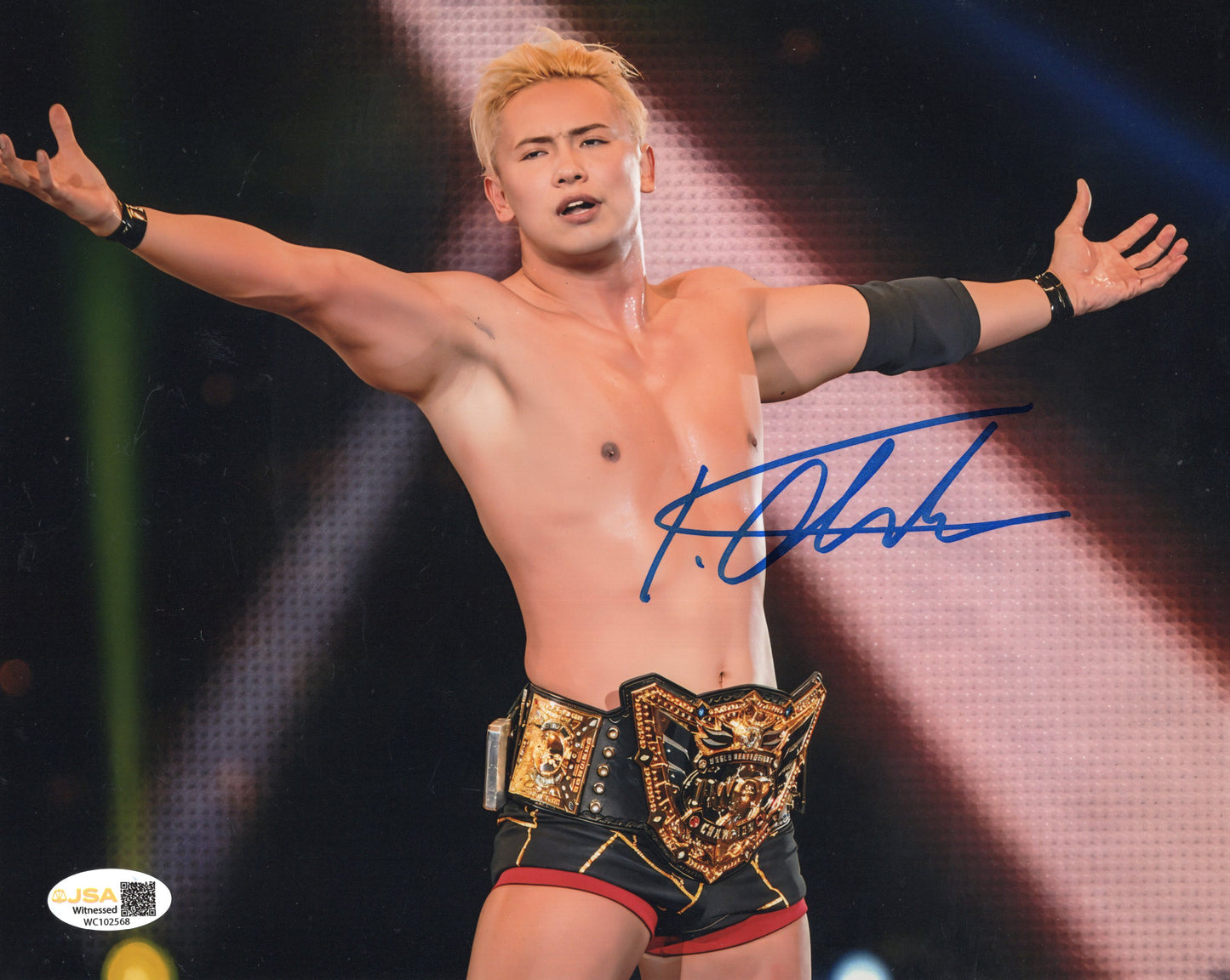 Kazuchika Okada (8x10) AEW NJPW  photo signed autographed JSA COA