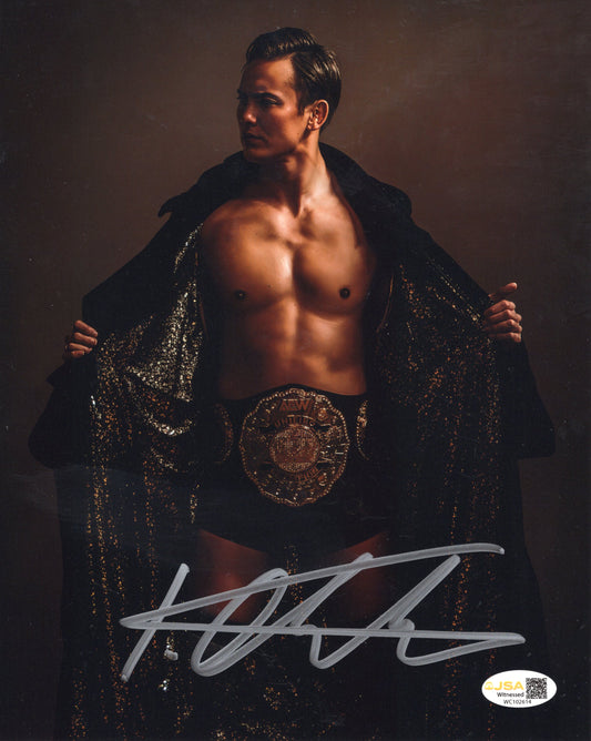 Kazuchika Okada (8x10) AEW NJPW  photo signed autographed JSA COA